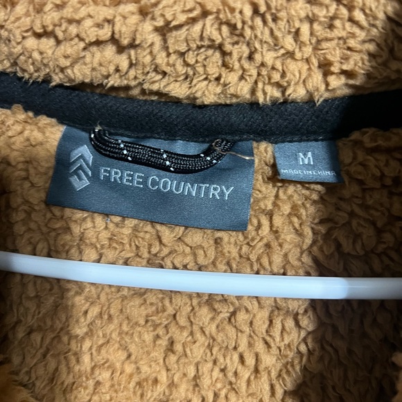 Free Country Plush Sherpa Jacket Carmel. Size M - Picture 3 of 3
